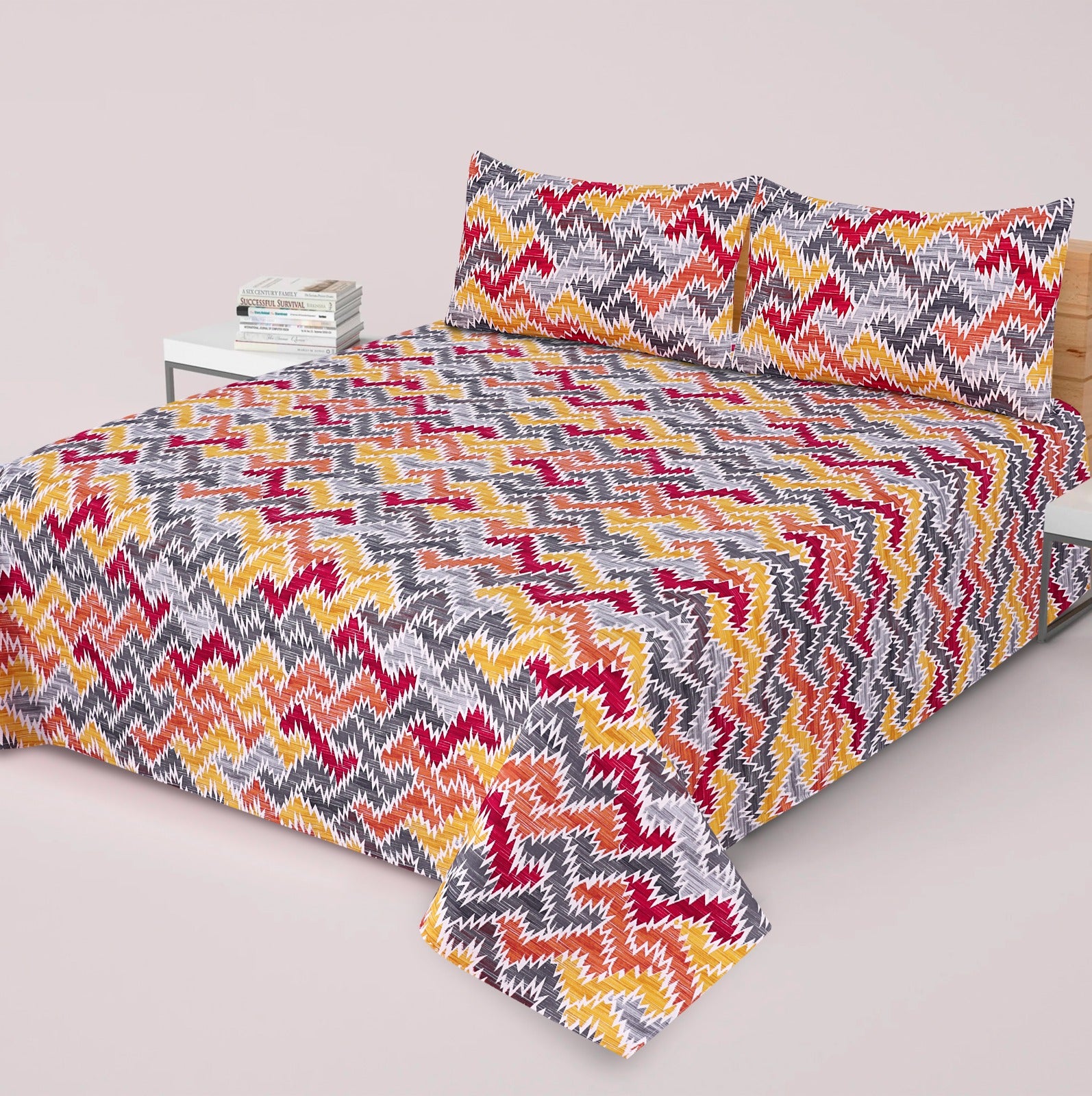 Premium Printed Bed Sheet Set - BM94