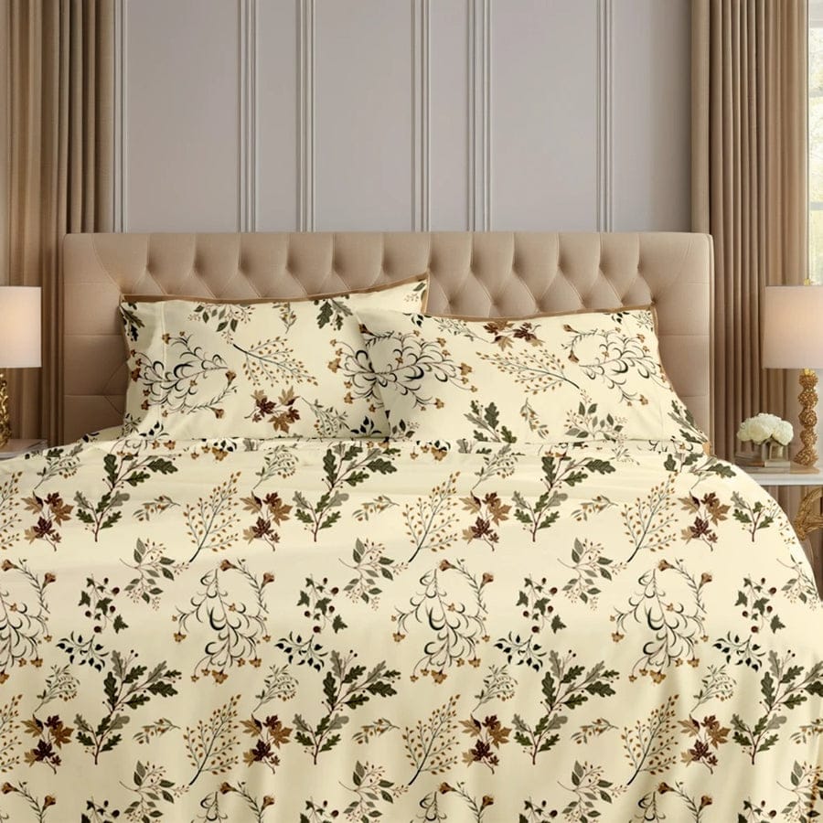 Premium Printed Bed Sheet Set - BM39