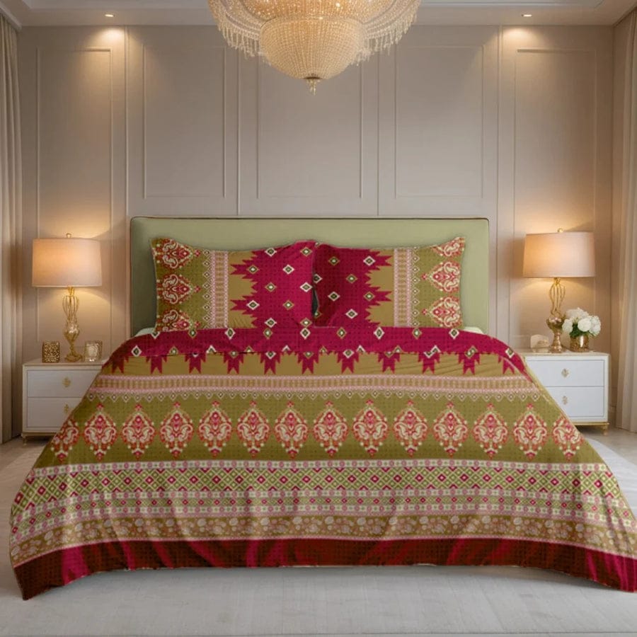 Premium Printed Bed Sheet Set - BM22