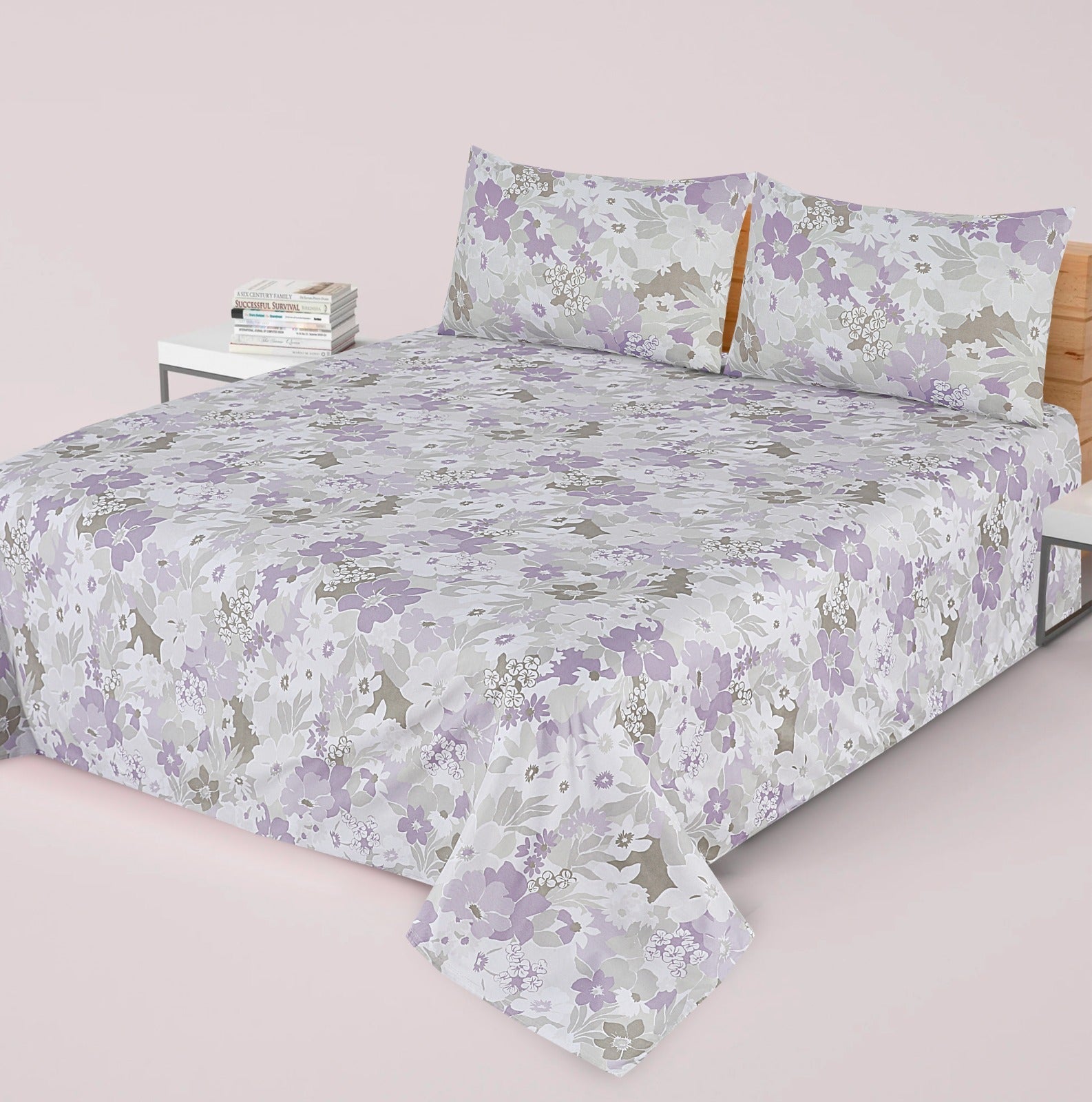 Premium Printed Bed Sheet Set - BM05