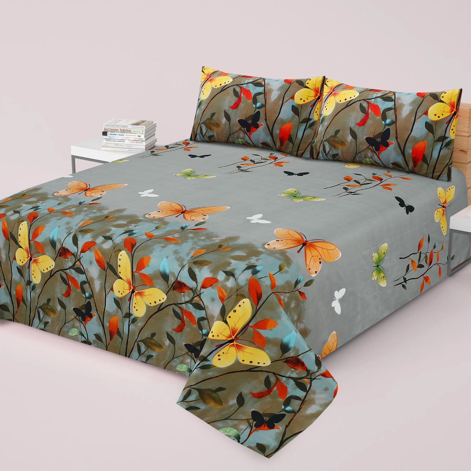 Premium Printed Bed Sheet Set - BM91