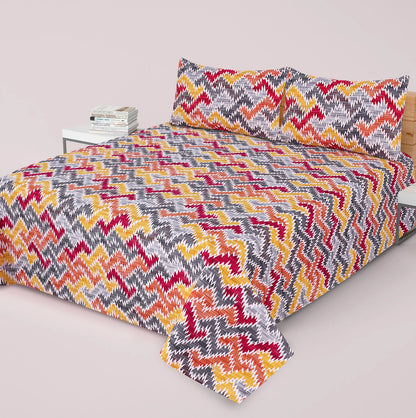 Premium Printed Bed Sheet Set - BM94
