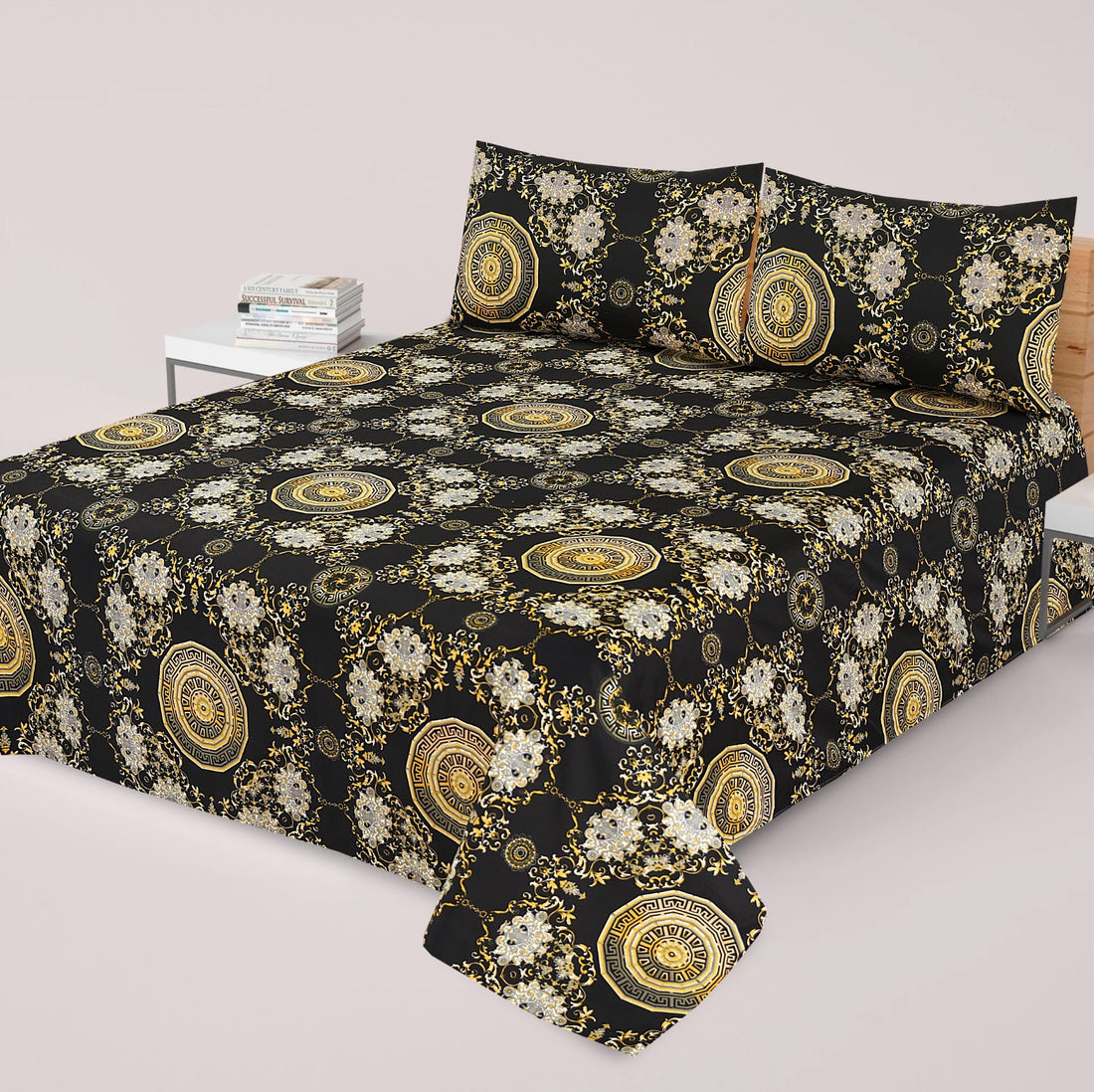 Premium Printed Bed Sheet Set - BM96