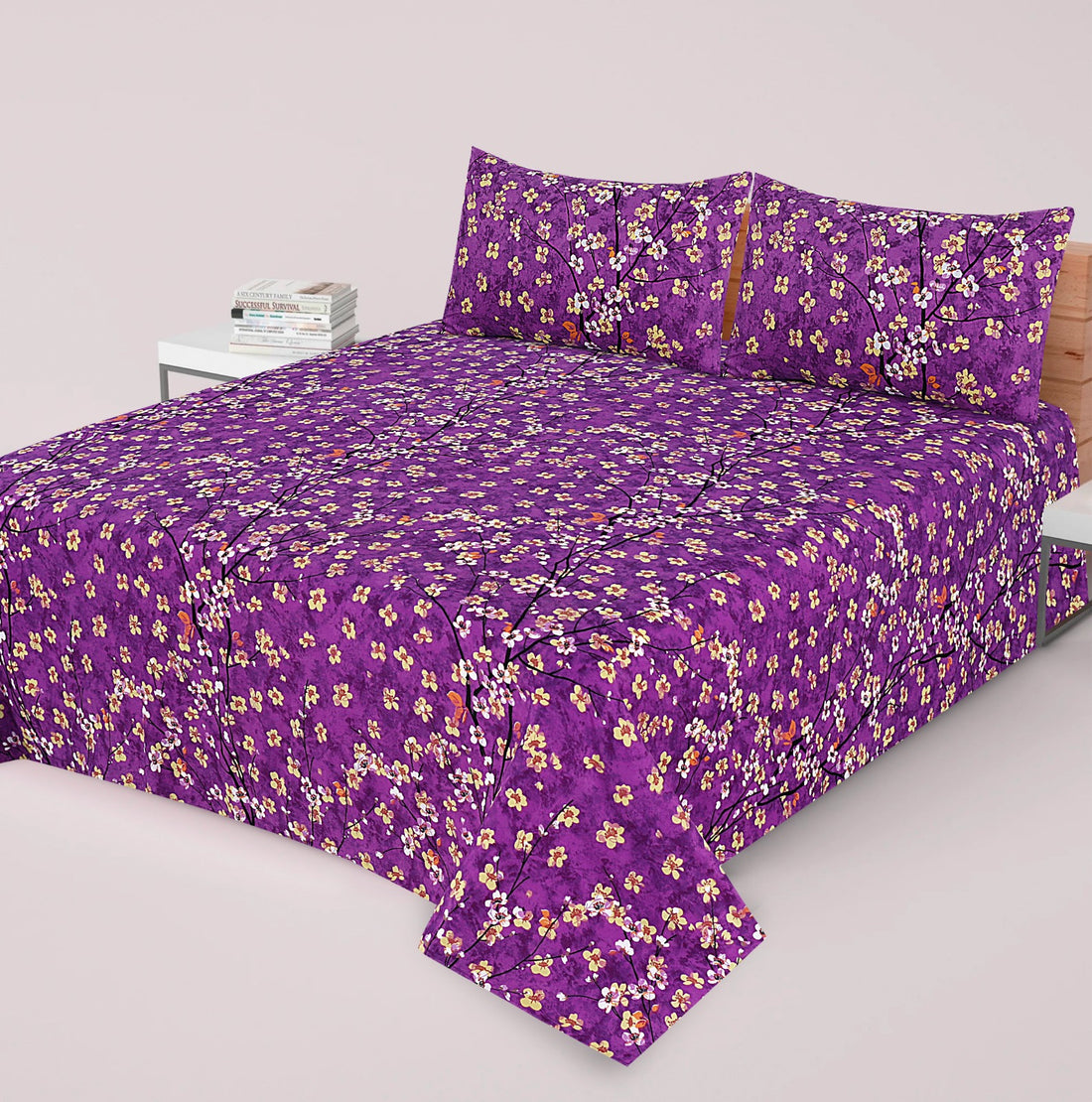 Premium Printed Bed Sheet Set - BM97