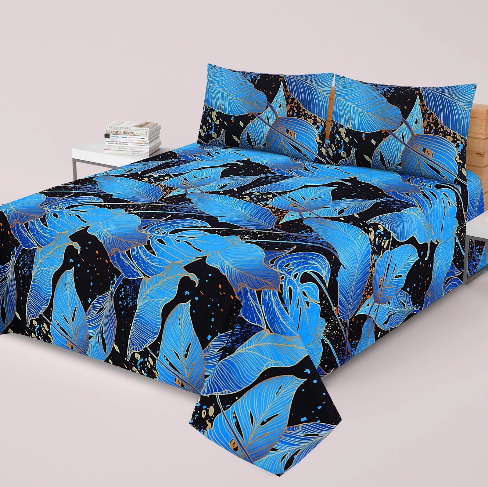 Premium Printed Bed Sheet Set - BM98