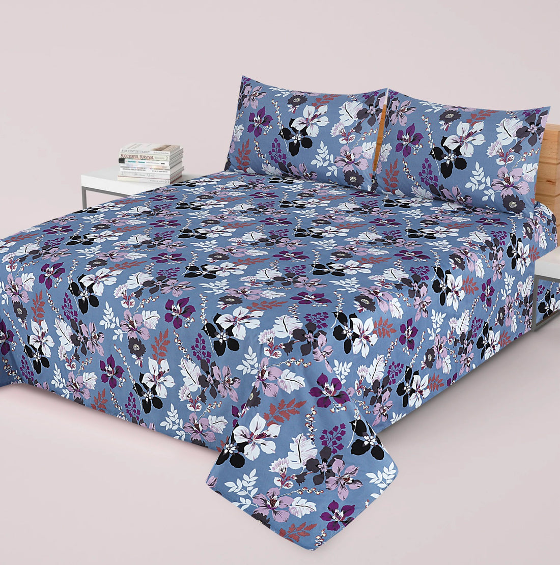 Premium Printed Bed Sheet Set - BM102