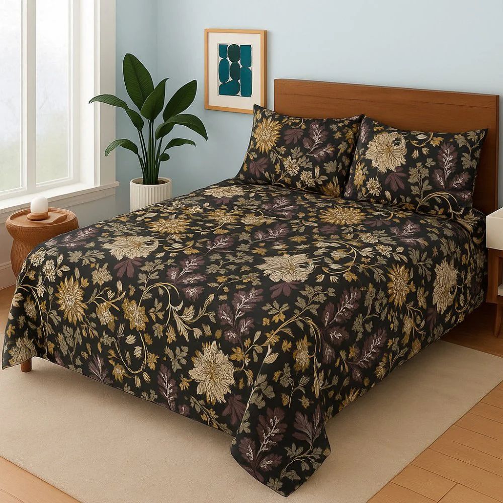 Premium Printed Bed Sheet Set - BM81