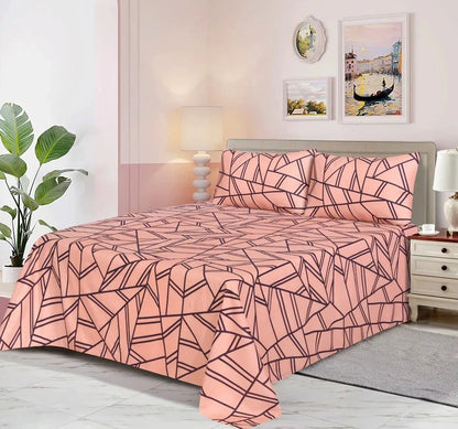 Premium Printed Bed Sheet Set - BM82