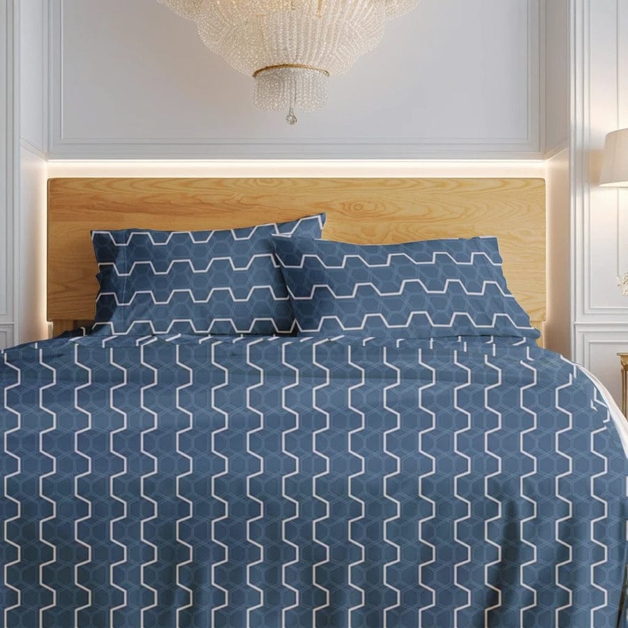 Premium Printed Bed Sheet Set - BM63