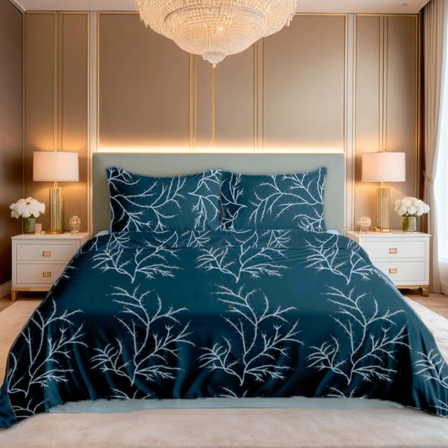 Premium Printed Bed Sheet Set - BM55