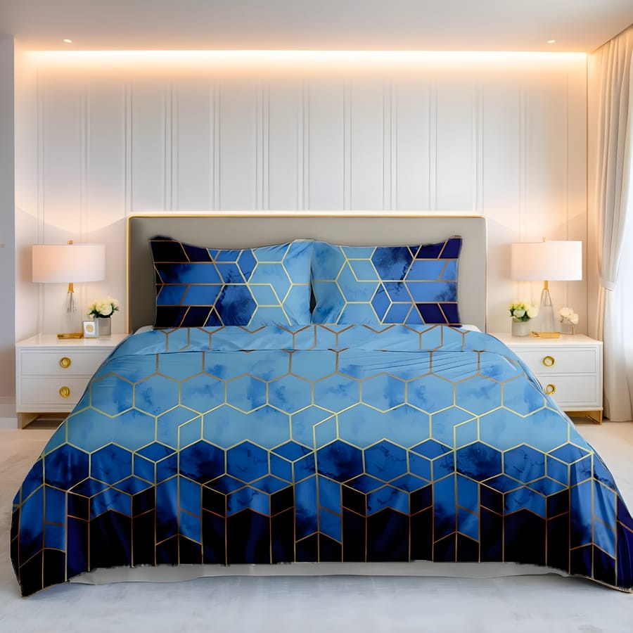 Premium Printed Bed Sheet Set - BM52