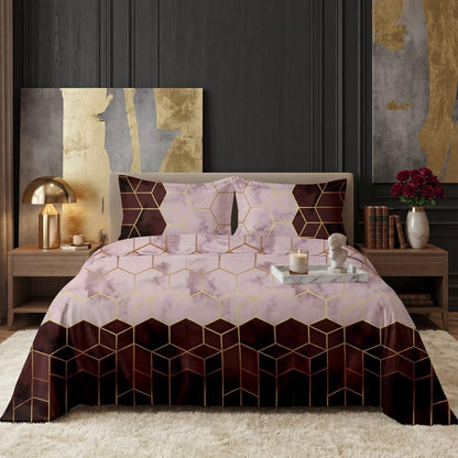 Premium Printed Bed Sheet Set - BM51