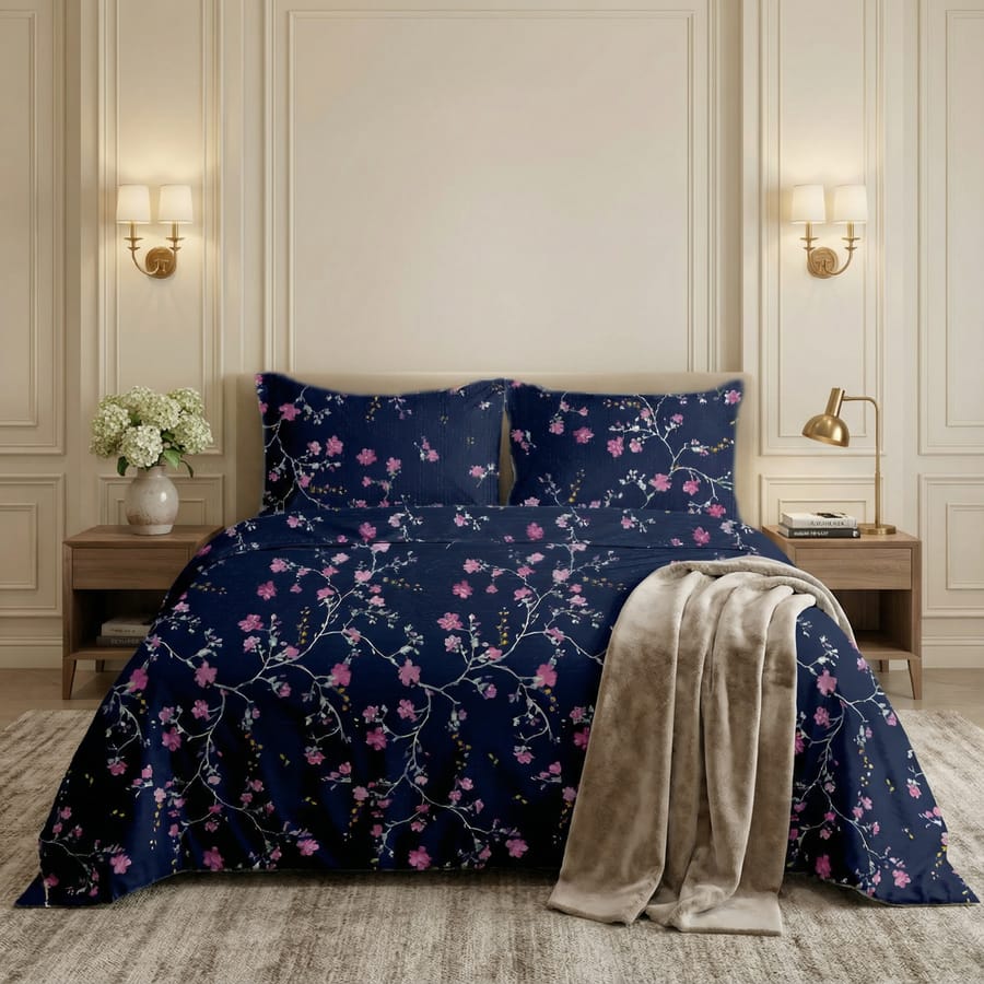 Premium Printed Bed Sheet Set - BM47