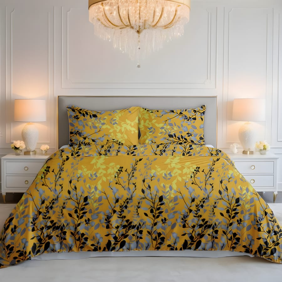 Premium Printed Bed Sheet Set - BM32