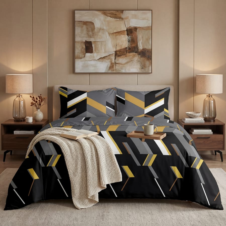 Premium Printed Bed Sheet Set - BM25
