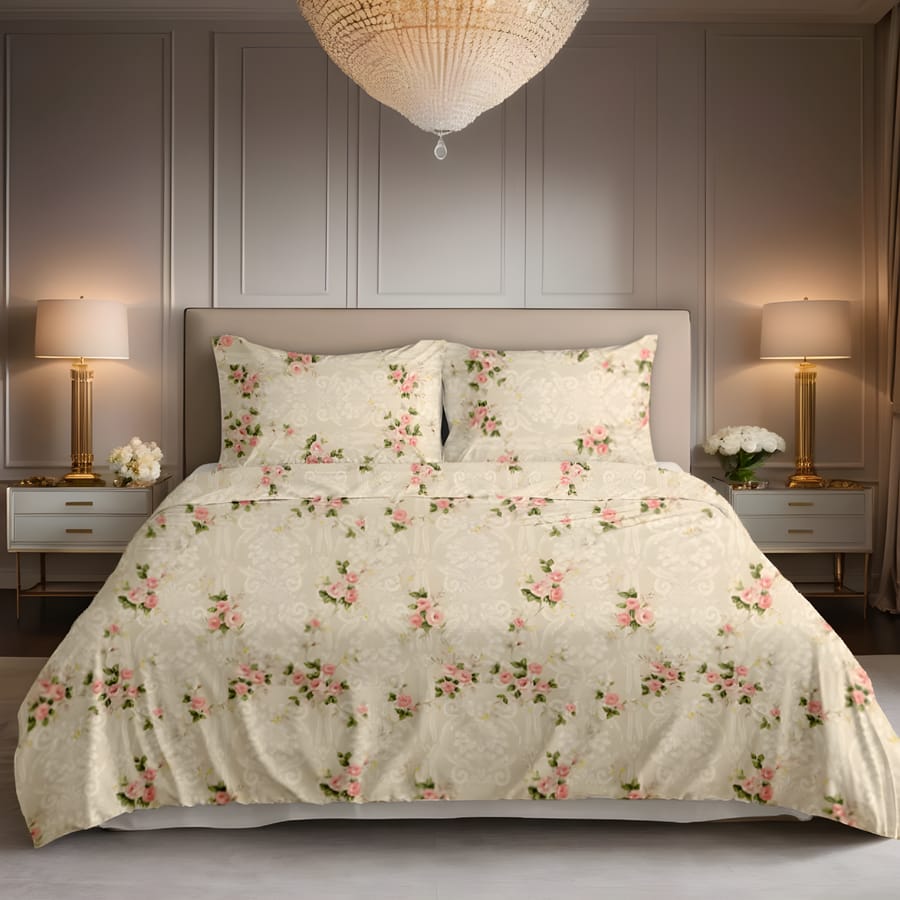 Premium Printed Bed Sheet Set - BM24