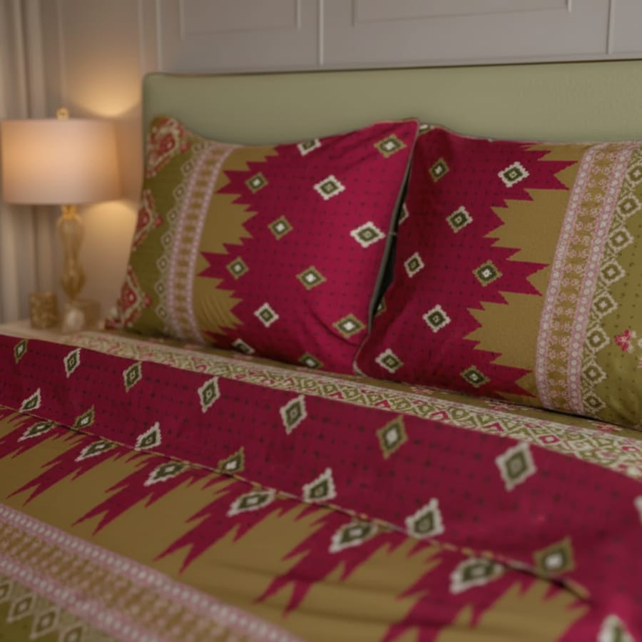 Premium Printed Bed Sheet Set - BM22