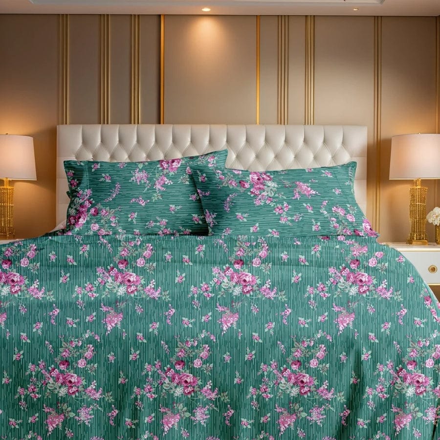 Premium Printed Bed Sheet Set - BM19