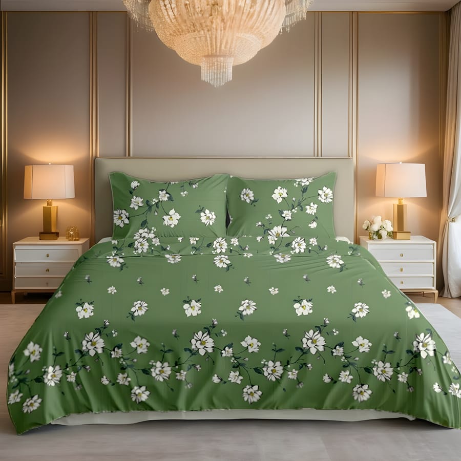 Premium Printed Bed Sheet Set - BM15