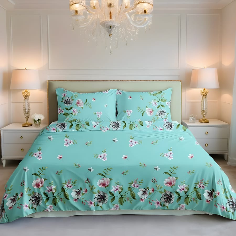 Premium Printed Bed Sheet Set - BM13