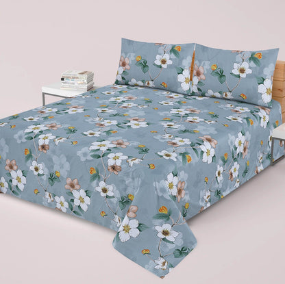 Premium Printed Bed Sheet Set - BM09