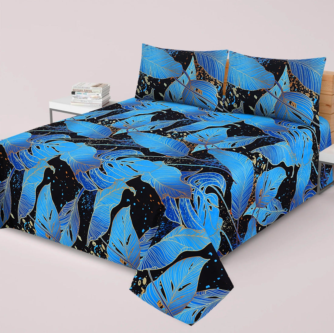 Premium Printed Bed Sheet Set - BM06