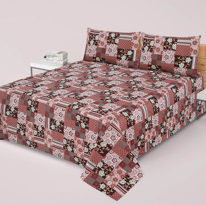 Premium Printed Bed Sheet Set - BM04